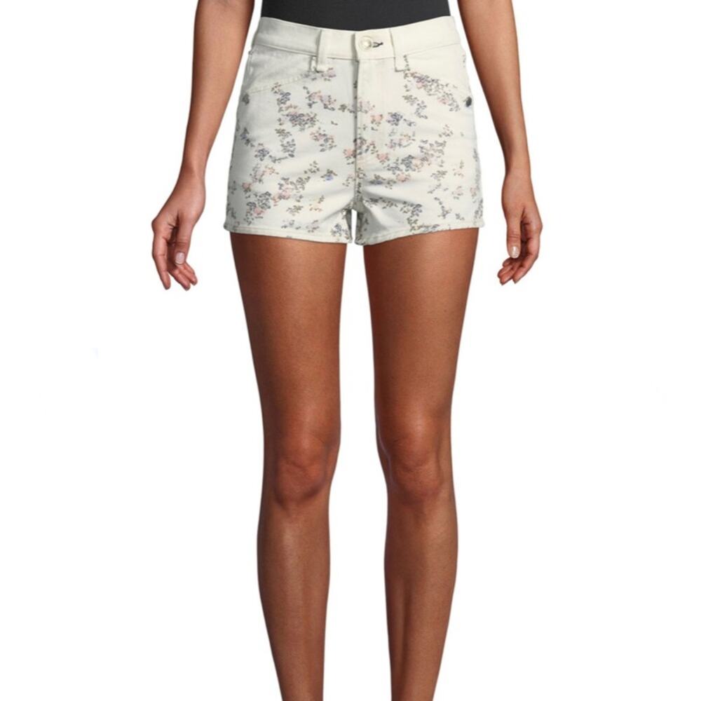 NEW Rag & Bone Ellie Floral Print High Rise Shorts Womens Size 25